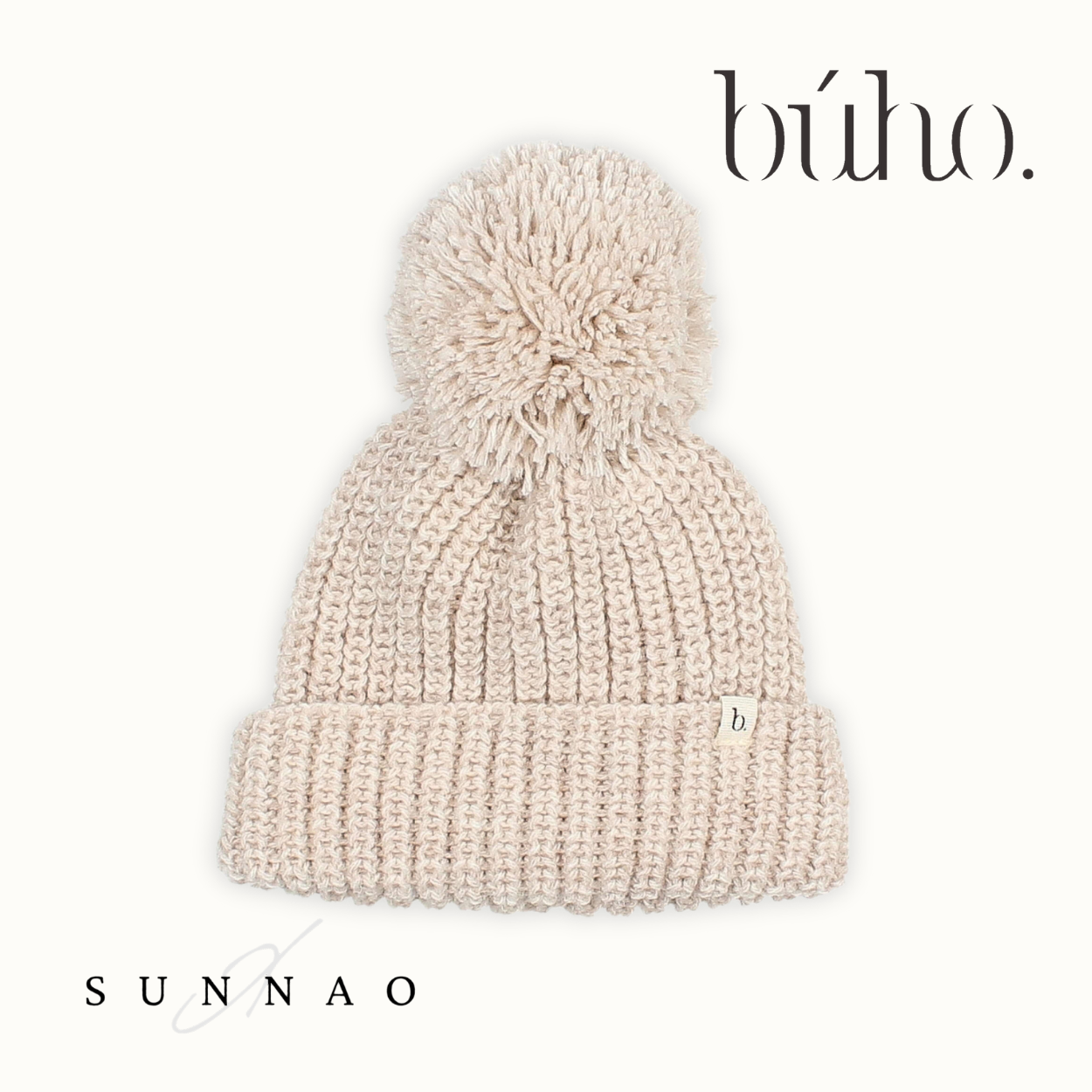 <Buho> SOFT KNIT HAT - NATURAL