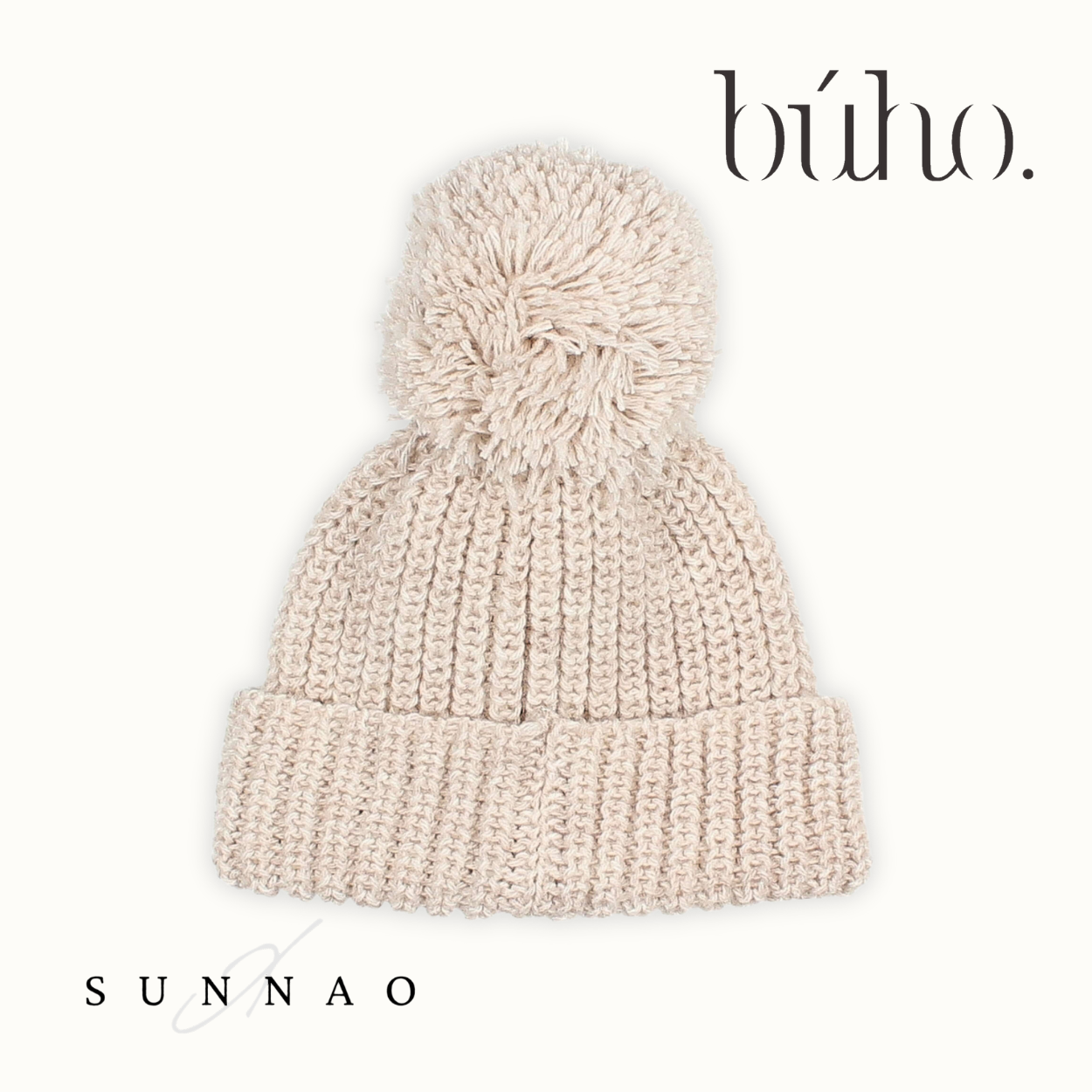 <Buho> SOFT KNIT HAT - NATURAL