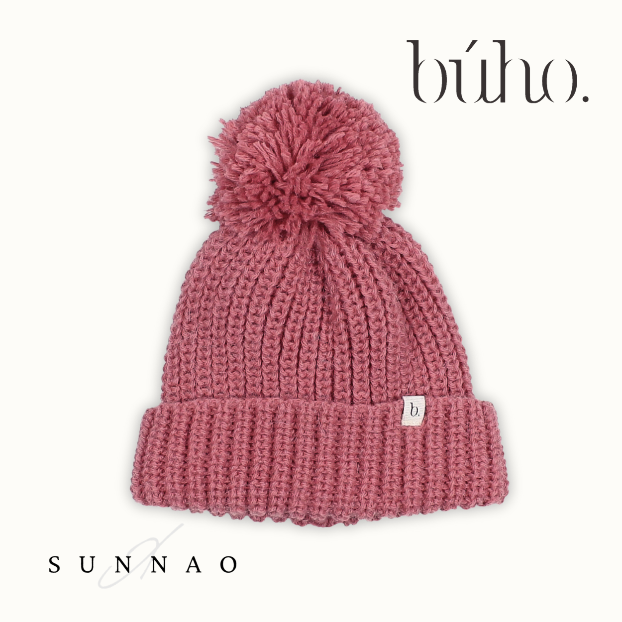 <Buho> SOFT KNIT HAT - BLUSH