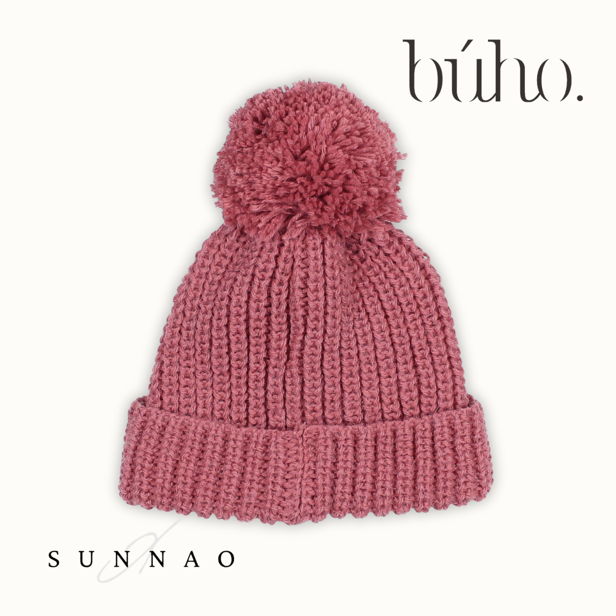<Buho> SOFT KNIT HAT - BLUSH