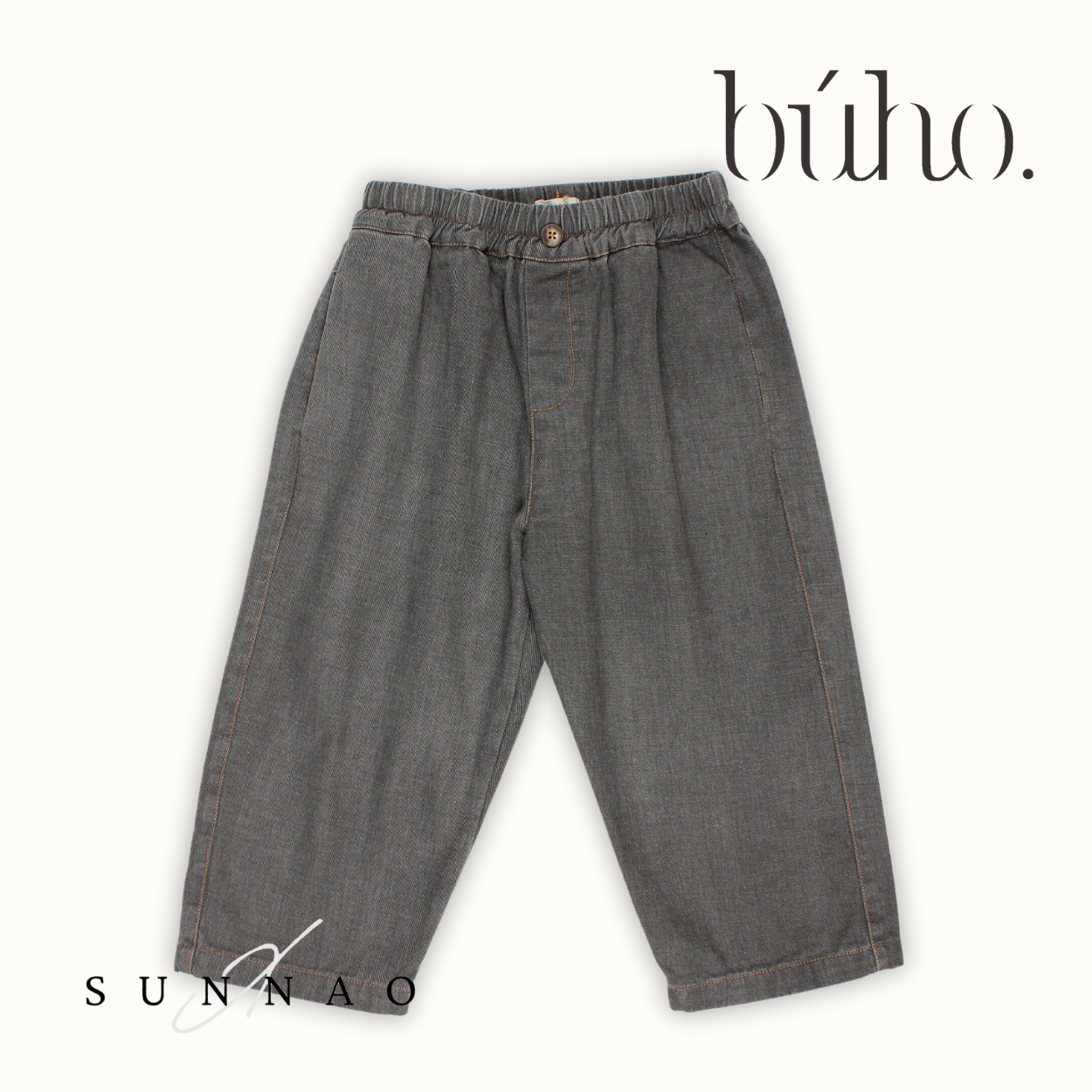 <Buho> DENIM PANTS - GREY DENIM