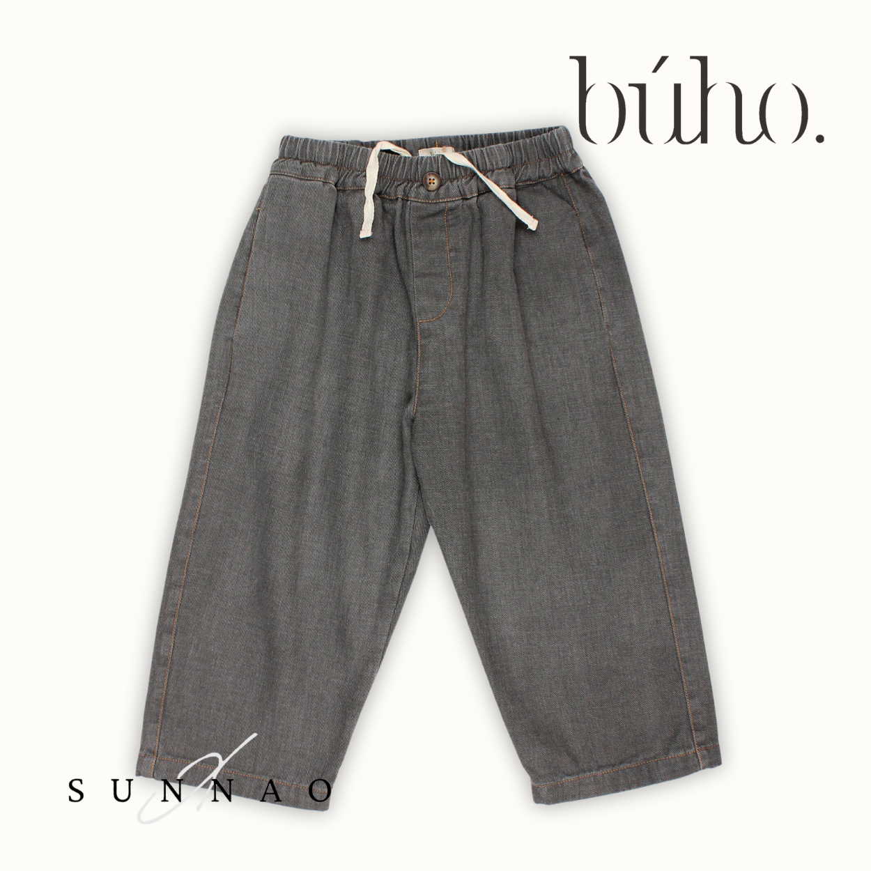 <Buho> DENIM PANTS - GREY DENIM