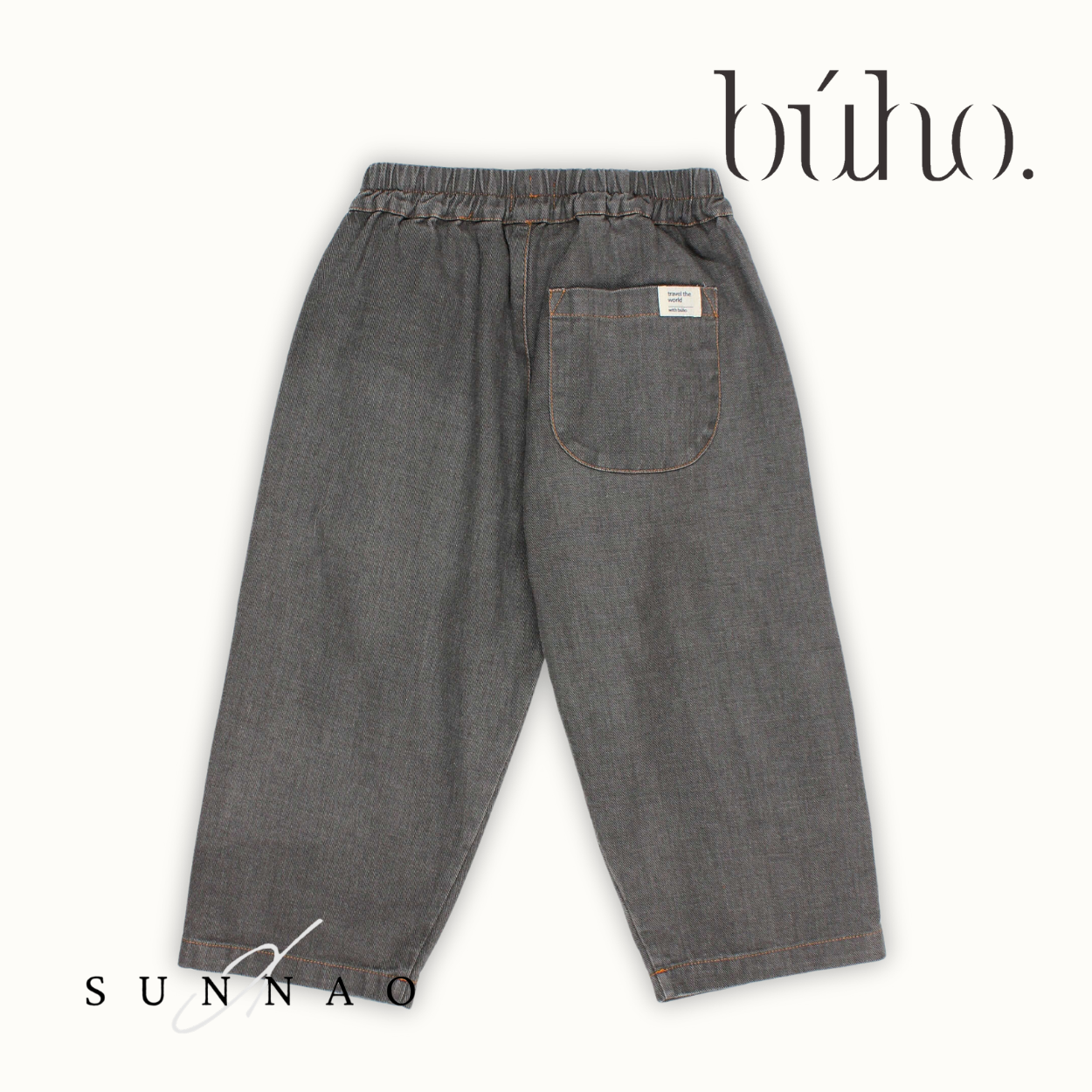 <Buho> DENIM PANTS - GREY DENIM