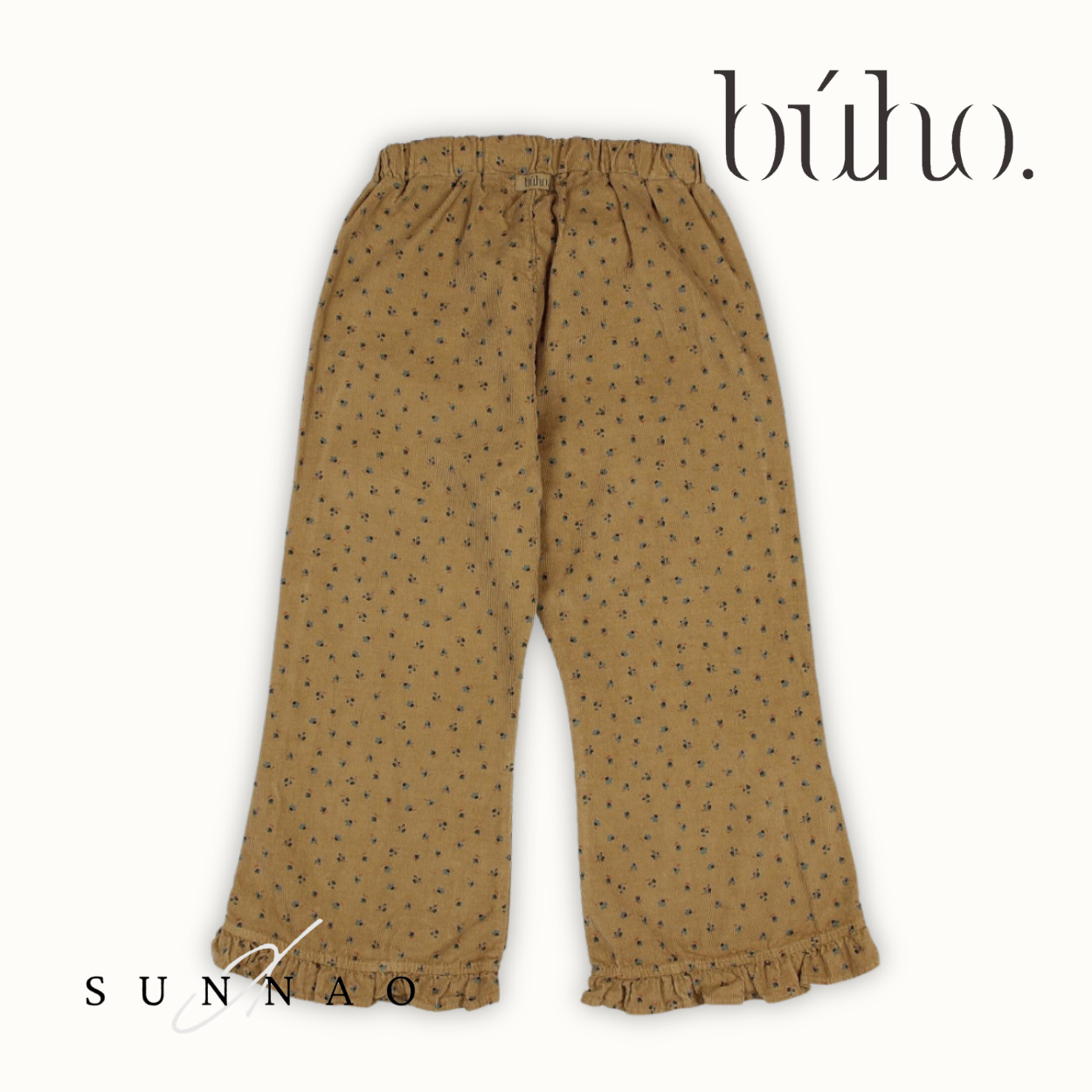 Buho FALL SOFT VELOUR PANTS - OCRE (2-6Y) ★