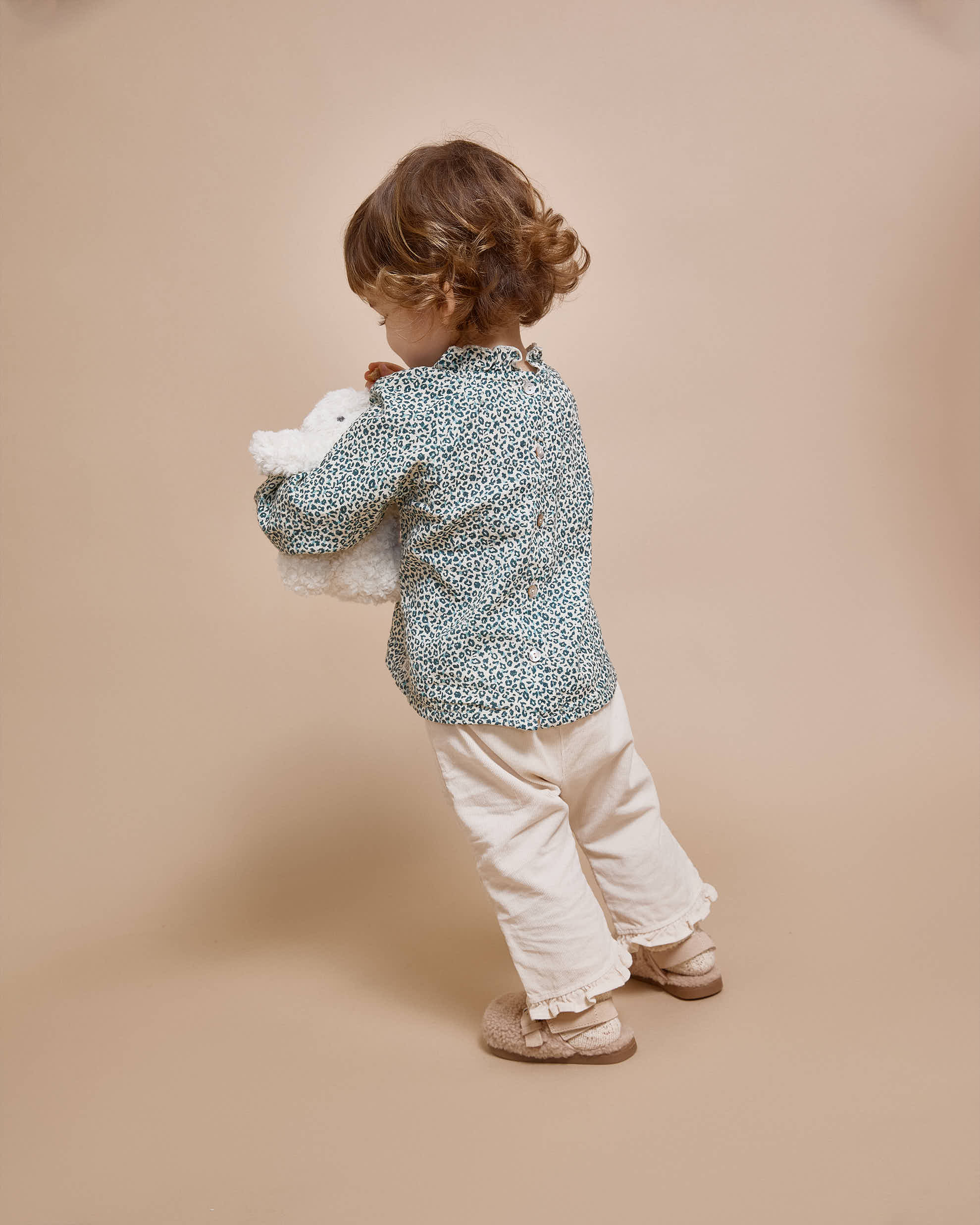 <Buho> SOFT VELOUR GIRLY PANTS - IVORY