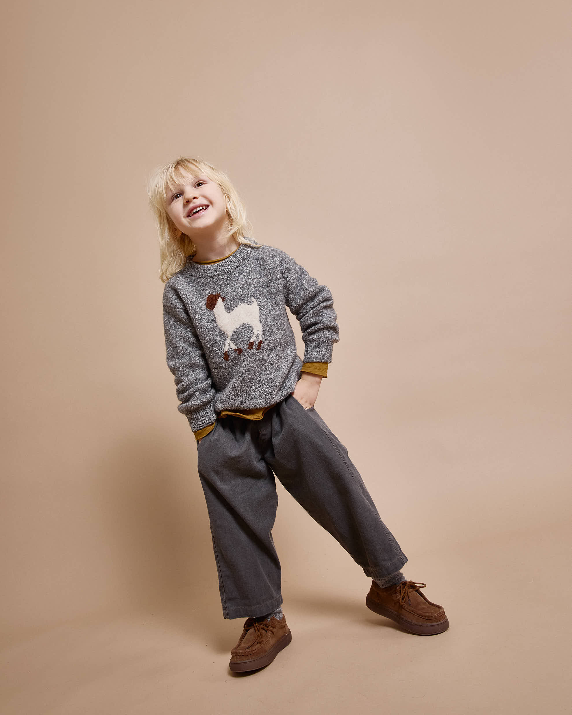 <Buho> DENIM PANTS - GREY DENIM