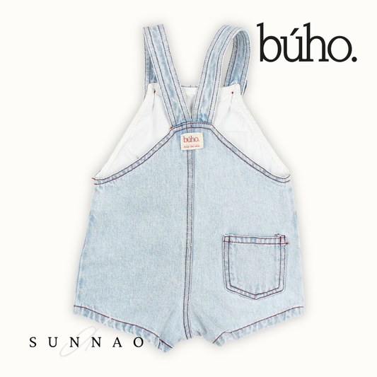 <Buho> BB DENIM DUNGAREE - DENIM BLEACH