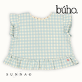 갤러리 뷰어로 이미지로드, <Buho> BB GIMGHAM TOP - AQUA
