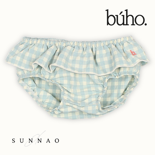<Buho> BB GIMGHAM CULOTTE - AQUA