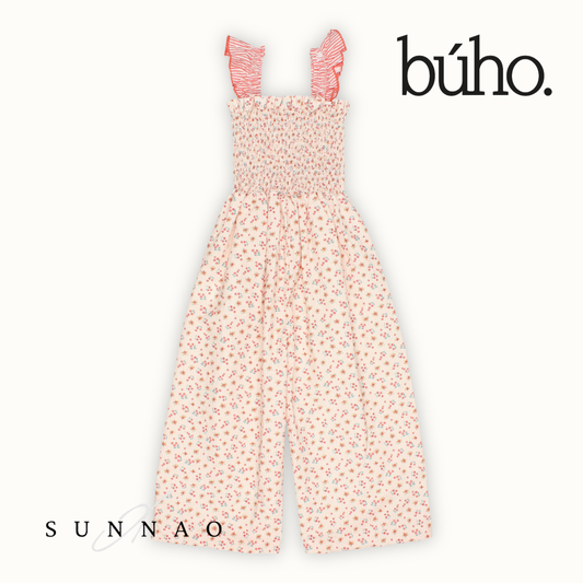 <Buho> PICNIC JUMPSUIT - CORAL　