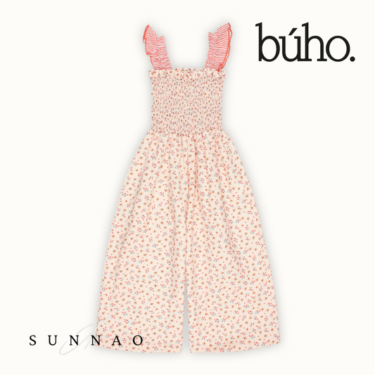 <Buho> PICNIC JUMPSUIT - CORAL　