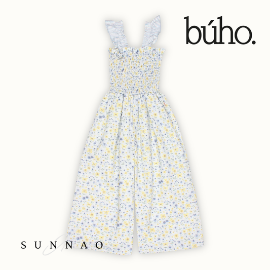 <Buho> PICNIC JUMPSUIT - SKY BLUE　