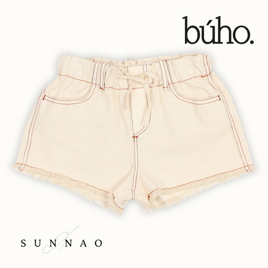 <Buho> DRILL SHORTS - SAND　