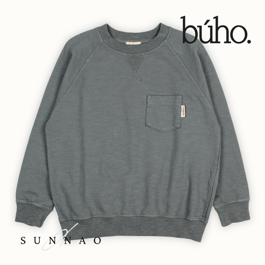 <Buho> POCKET SWEATSHIRT - GRAPHITE