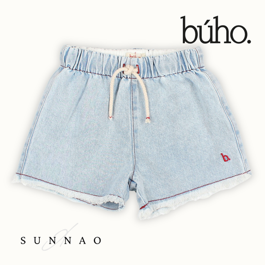 <Buho> DENIM SHORTS - DENIM BLEACH