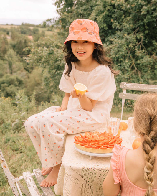 <Buho> STRAWBERRY BOB HAT - SOFT CORAL　