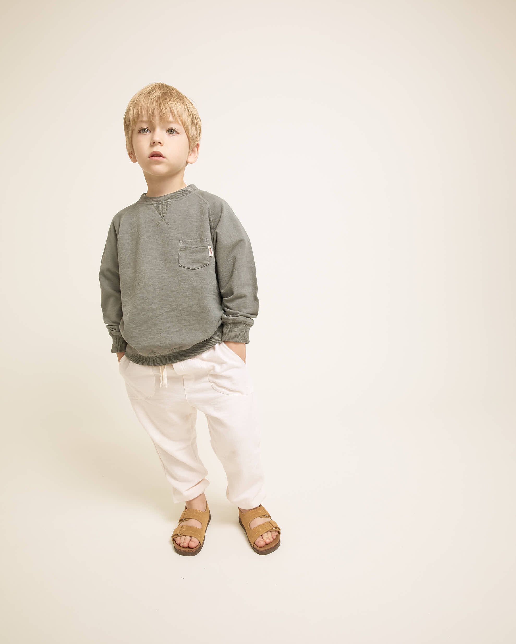 <Buho> POCKET SWEATSHIRT - GRAPHITE