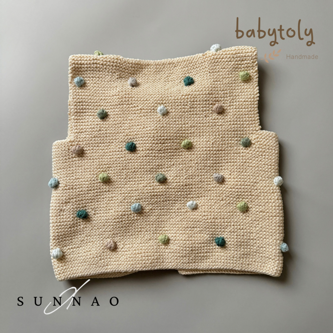 <Babytoly>Sunnao×Babytoly - Popcorn Vest - BLUISH