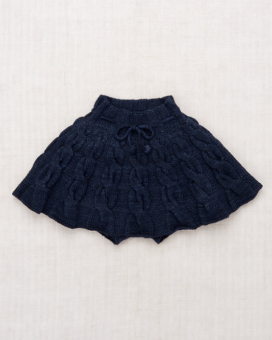 <Misha&Puff>Cable Skating Skirt - Ink（2-6Y）