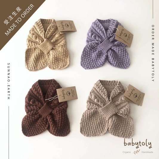 【予約／オーダー会】<Babytoly> CABLE POPCORN SCARF-Babytoly-SUNNAO