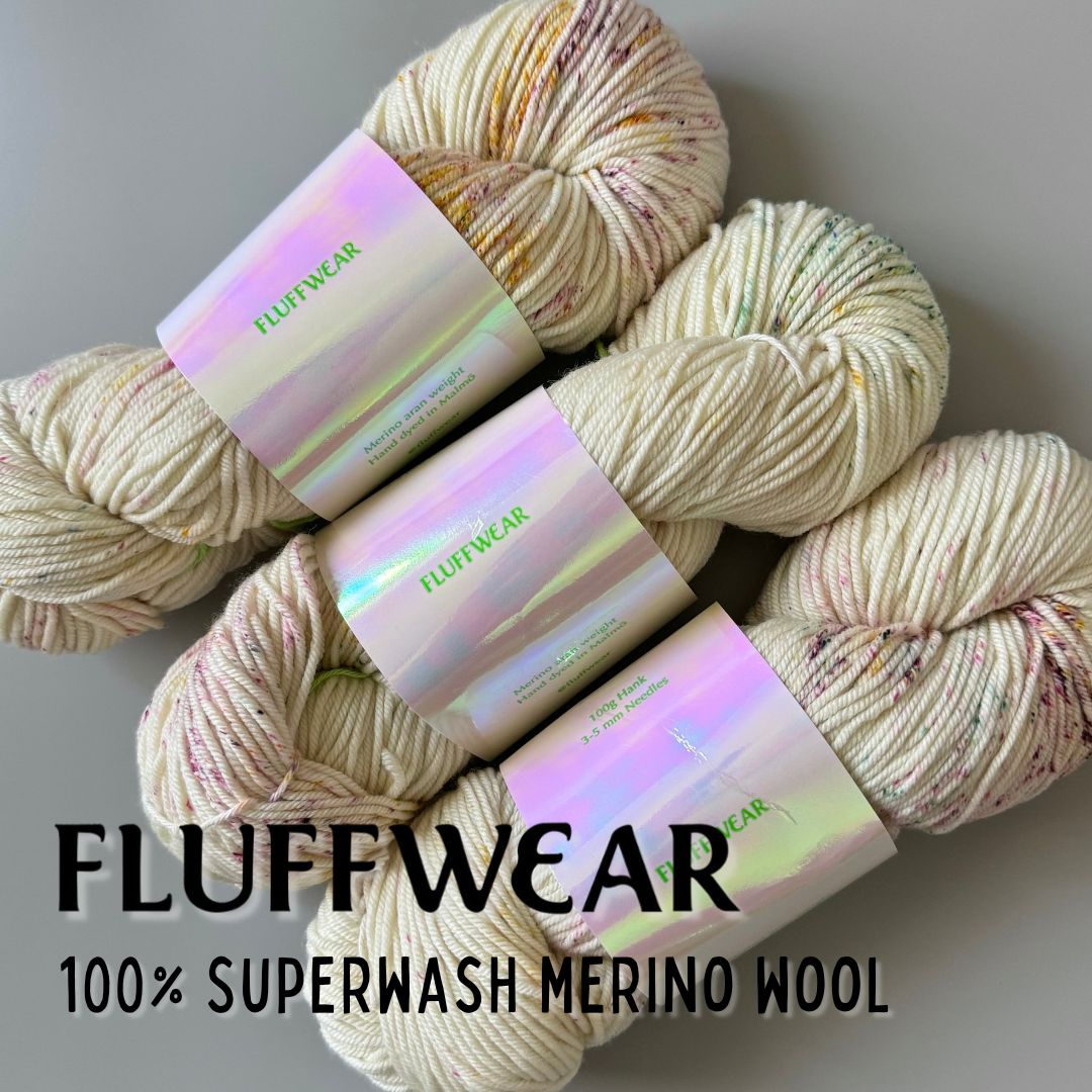 <FLUFFWEAR>SUPER WASH MERINO WOOL YARN - RAINBOW