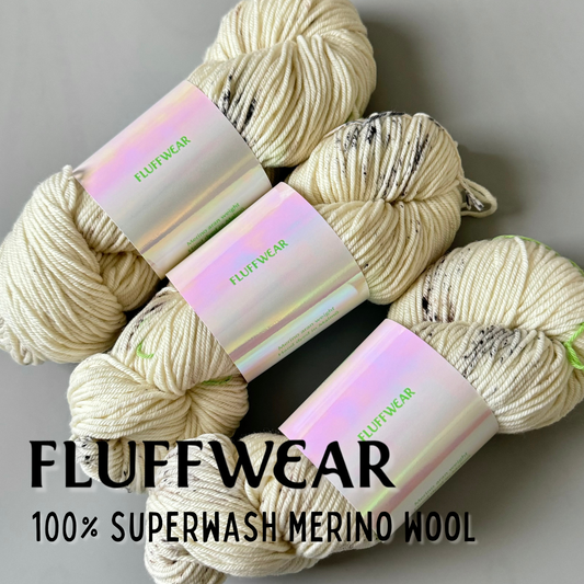 <FLUFFWEAR>SUPER WASH MERINO WOOL YARN - COOKIES