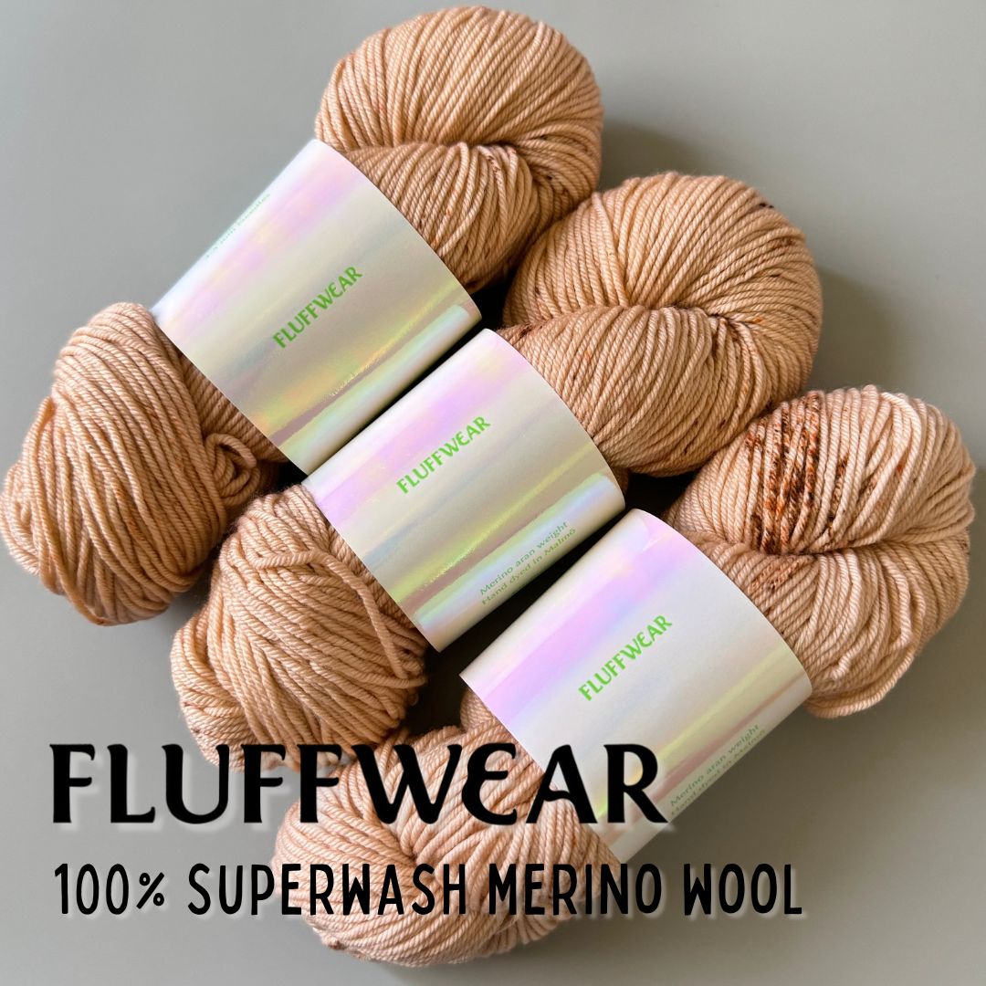 <FLUFFWEAR>SUPER WASH MERINO WOOL YARN - CORAL