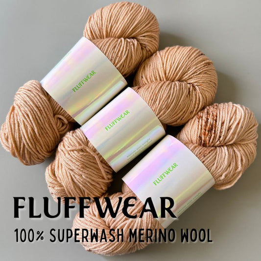 <FLUFFWEAR>SUPER WASH MERINO WOOL YARN - CORAL