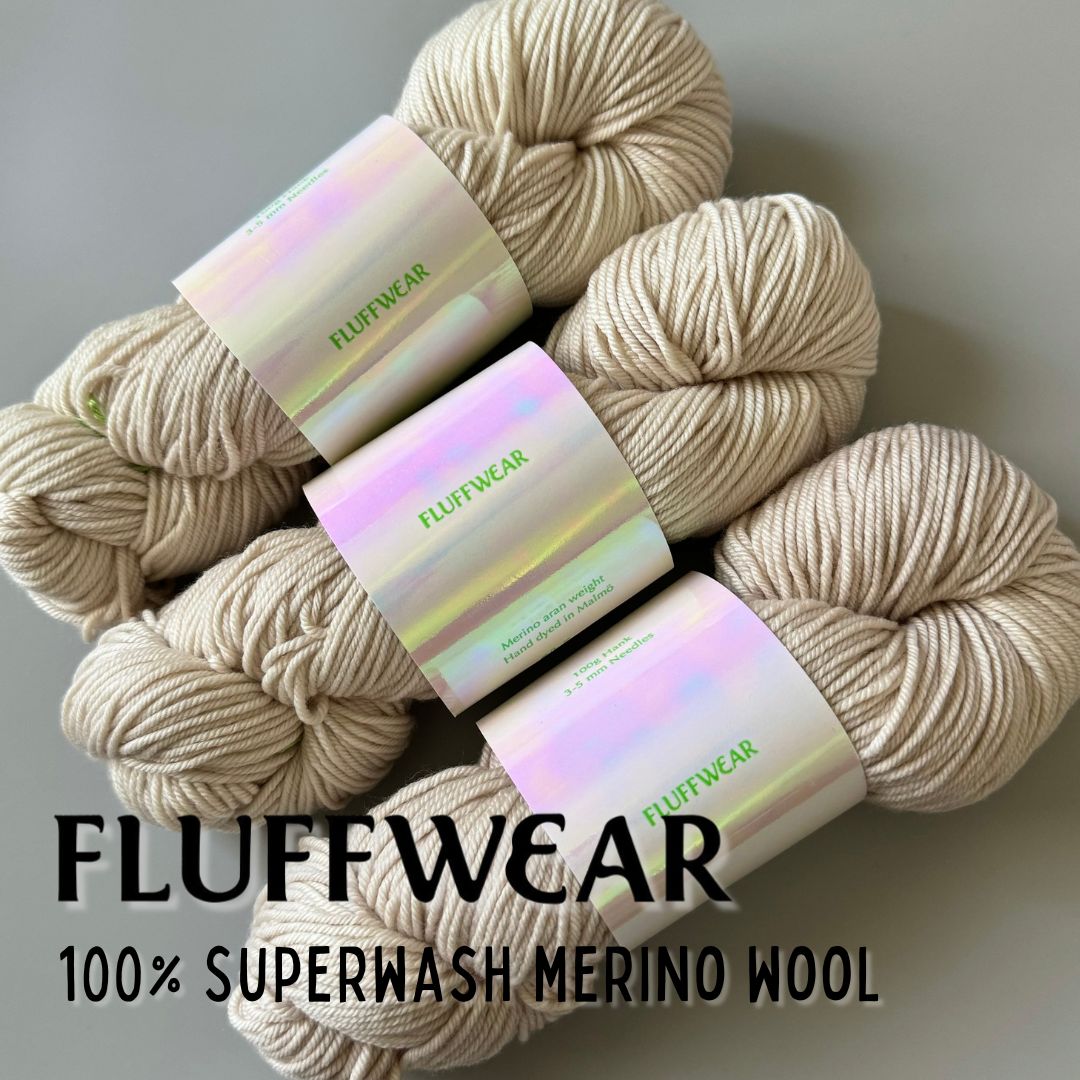 <FLUFFWEAR>SUPER WASH MERINO WOOL YARN - DUNE