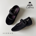 갤러리 뷰어로 이미지로드, <Cienta>Velour formal strap shoes - NEGRO 500075

