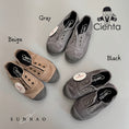갤러리 뷰어로 이미지로드, <Cienta>T strap black sole shoes - GRAY 77777
