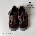 Gallery viewerに画像を読み込む, <Cienta>Velour T strap shoes - MARRON 977075
