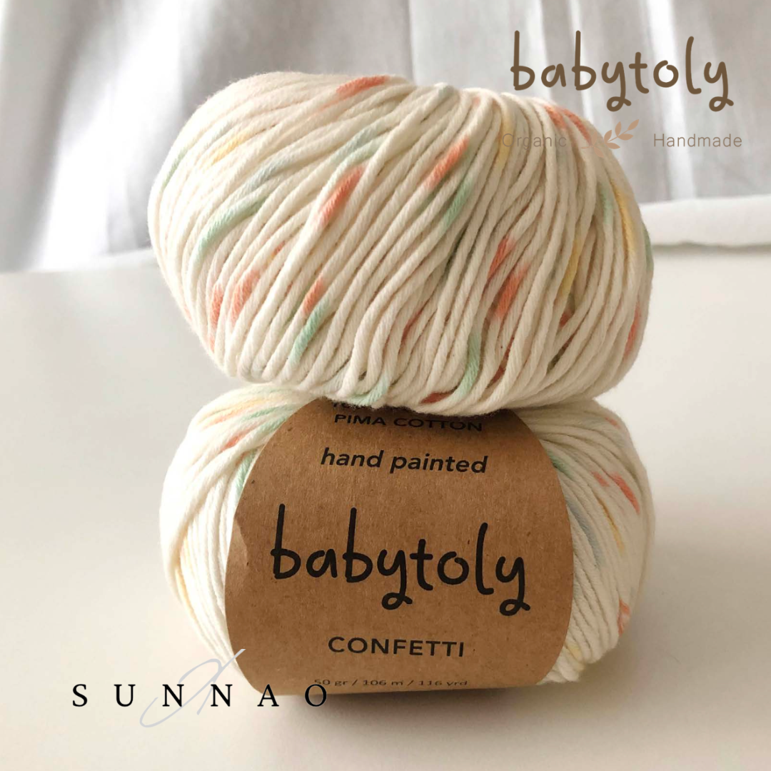 Babytoly Organic pima cotton yarns - Confetti Four Seasons (yarn)
