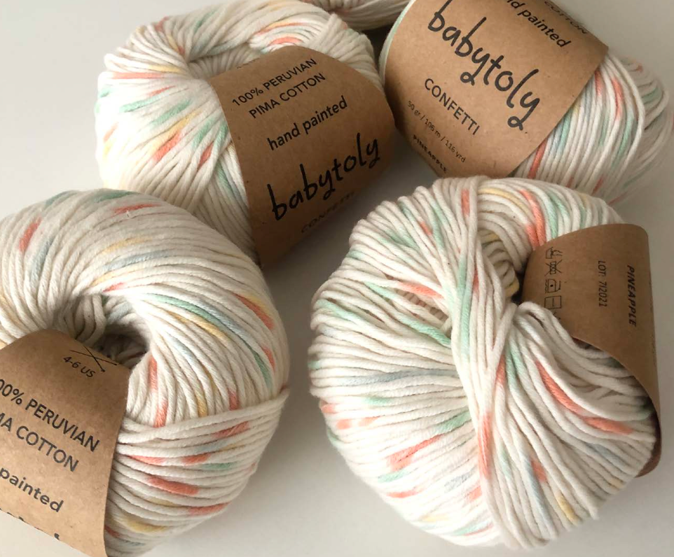 Babytoly Organic pima cotton yarns - Confetti Four Seasons (yarn)