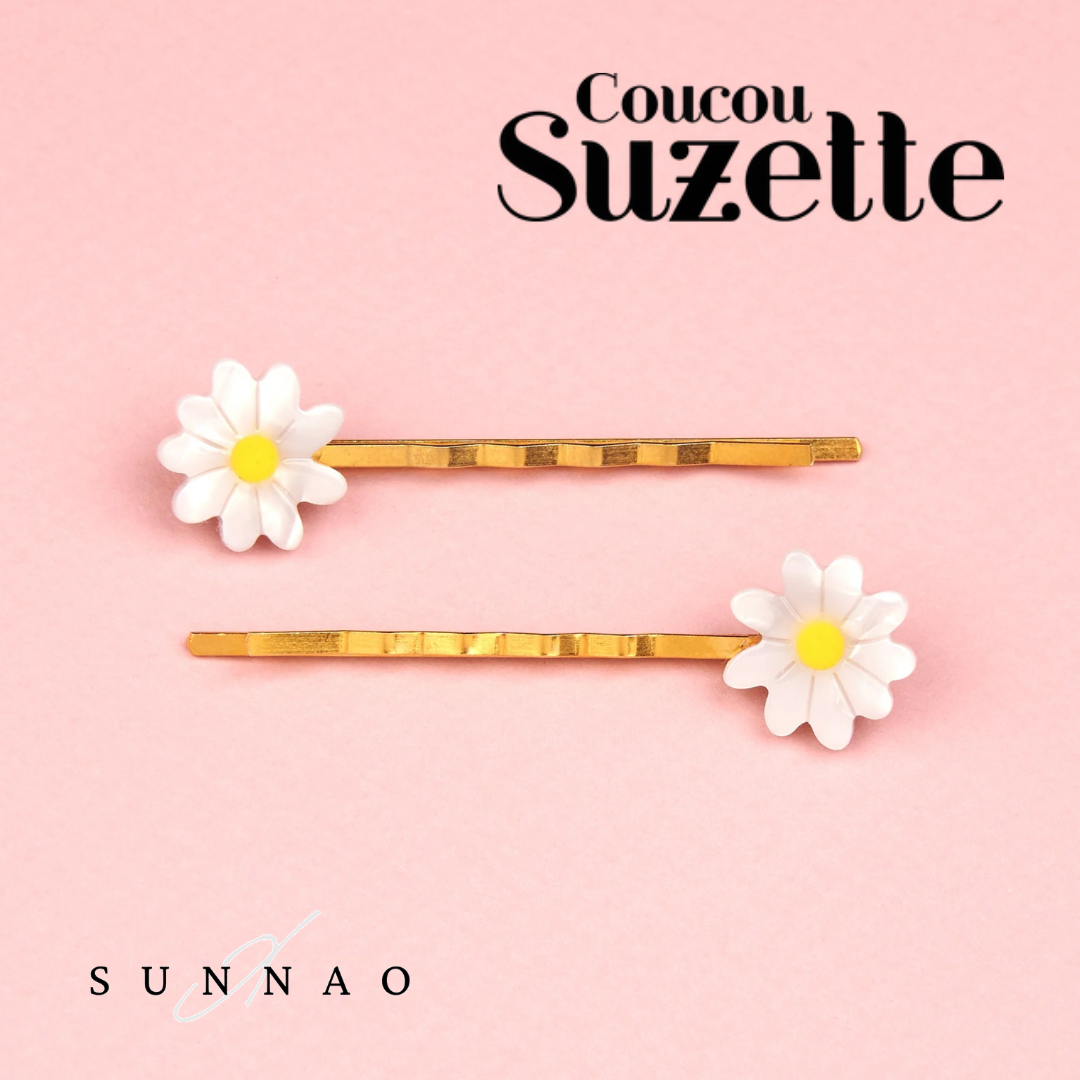 COUCOU SUZETTE DAISIES HAIR CLIP