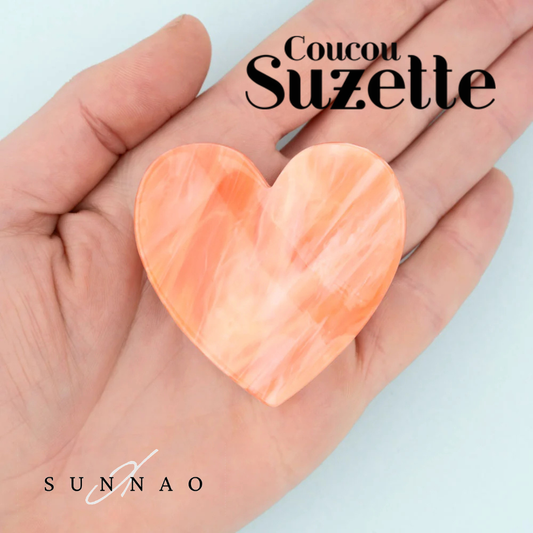 <COUCOU SUZETTE> Pink Heart Hair Claw