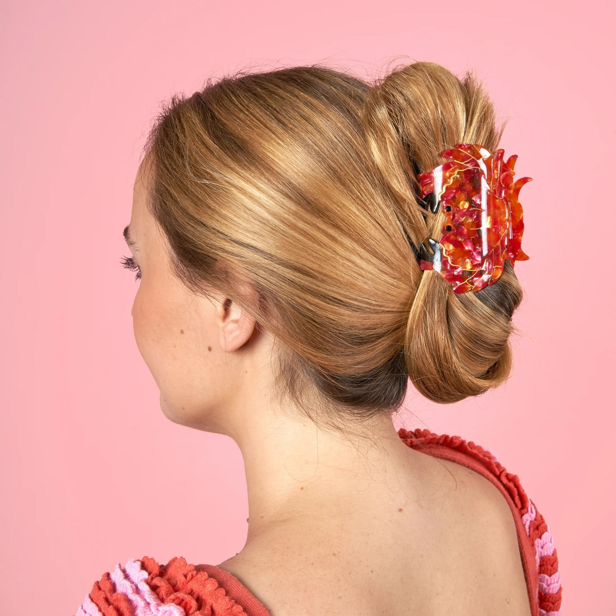 Coucou Suzette White Heart Mini Hair Claw