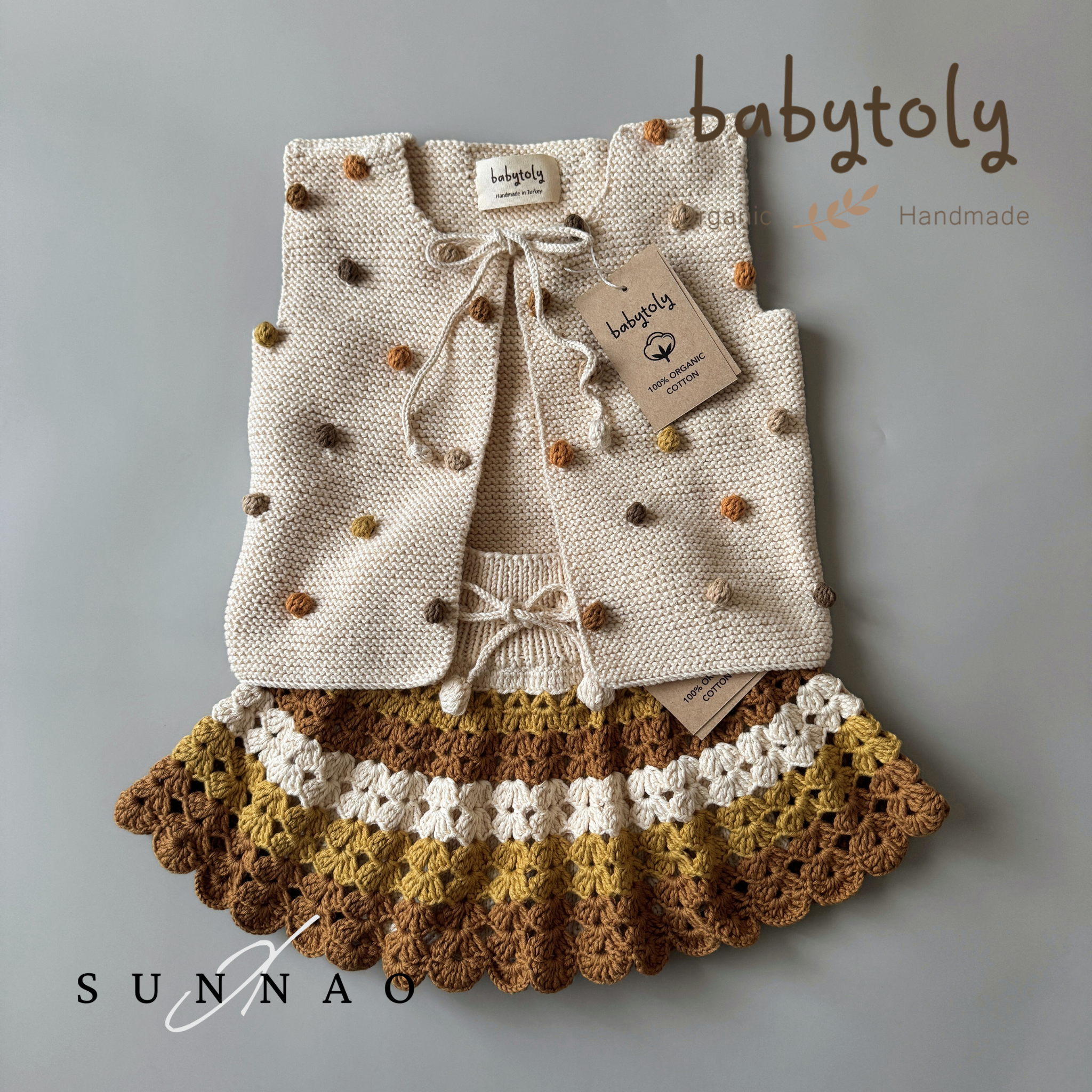 新品】baby toly ivy skirt ニットスカート スケポン風 【メーカー公式