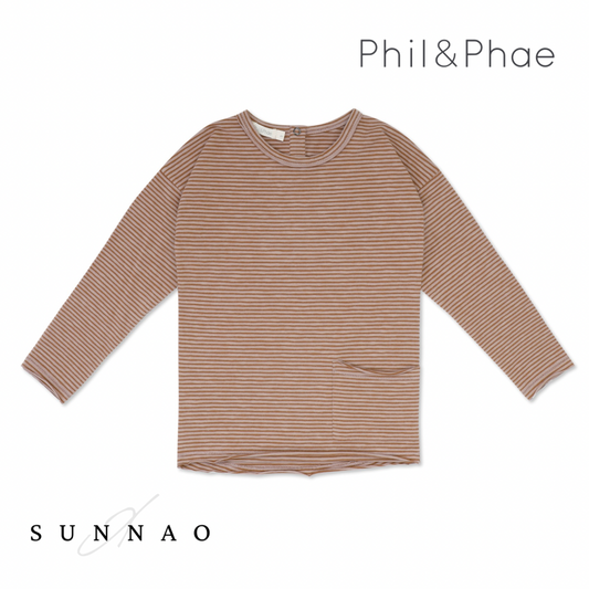 <Phil&Phae>Drop-shoulder top l/s stripes（18M-8Y）