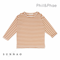 Gallery viewerに画像を読み込む, <Phil&Phae>Oversized tee l/s stripes（18M-6Y）
