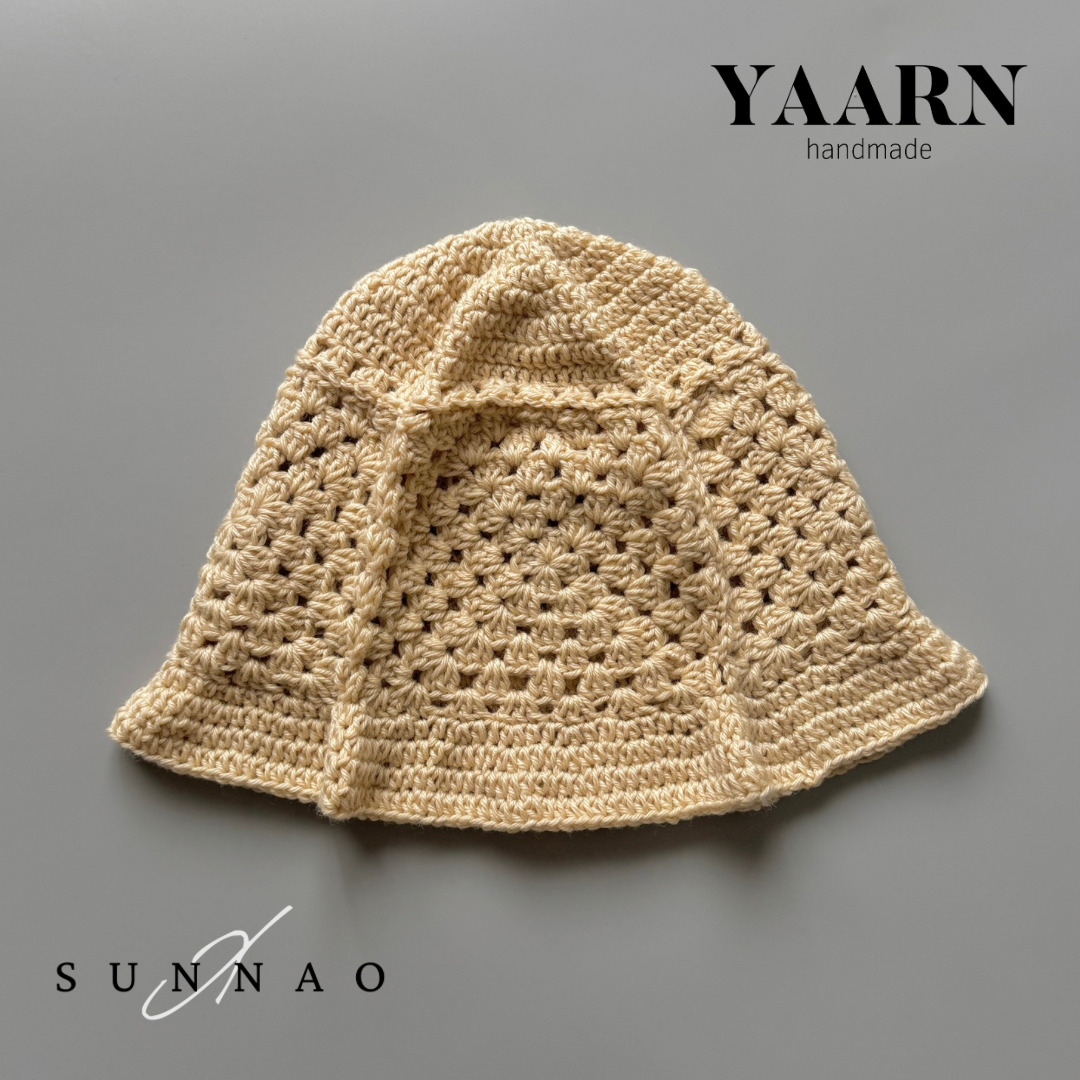 <YAARN>Woolen Hat - GSQ Vanilla（1-12Y）