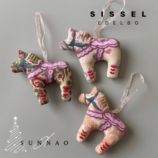 【Xmas collection】<SISSEL EDELBO>Horse Silk Ornament