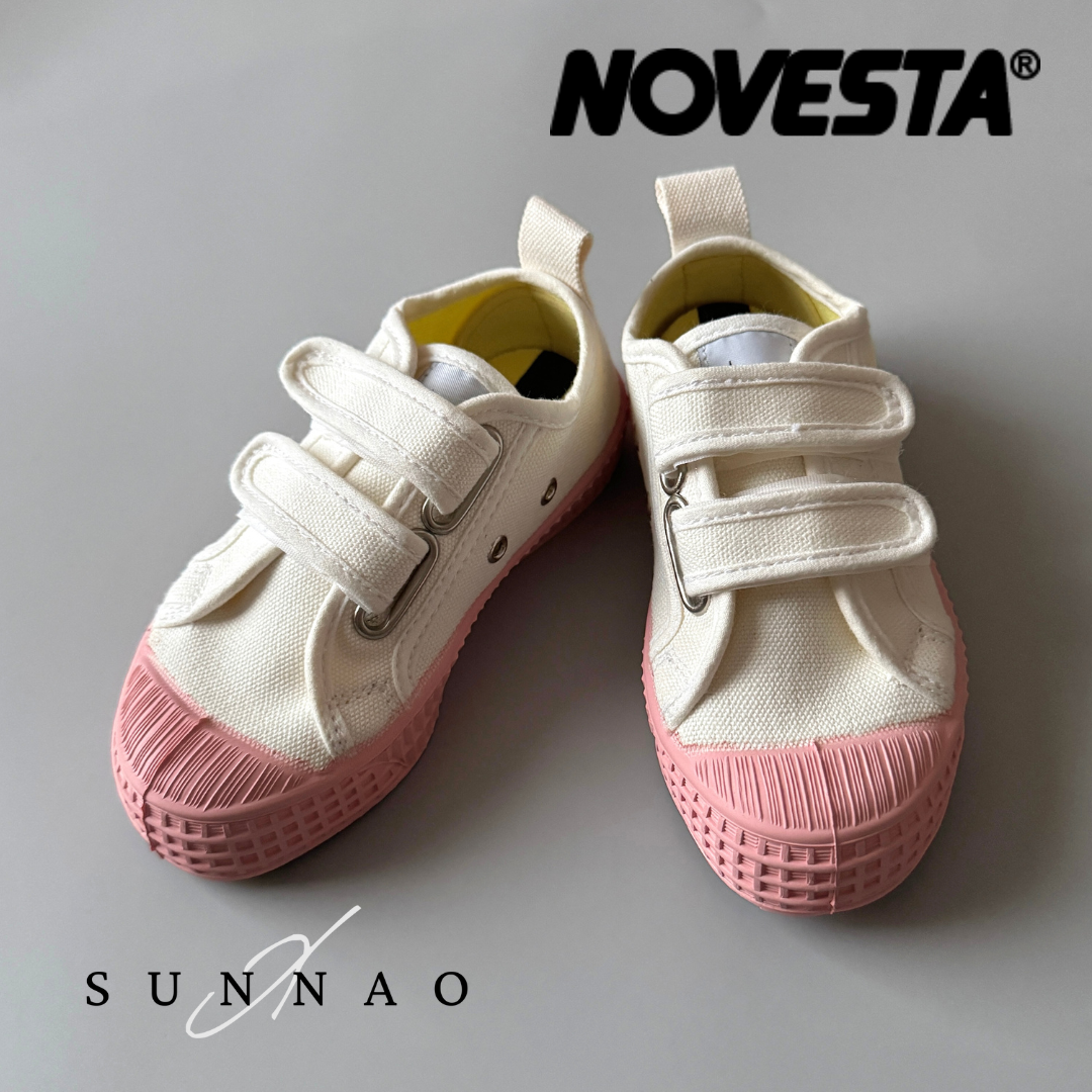 <NOVESTA> KIDS VERCLO COLOR SOLE 10WHITE/PINK（14.5cm-17.5cm）