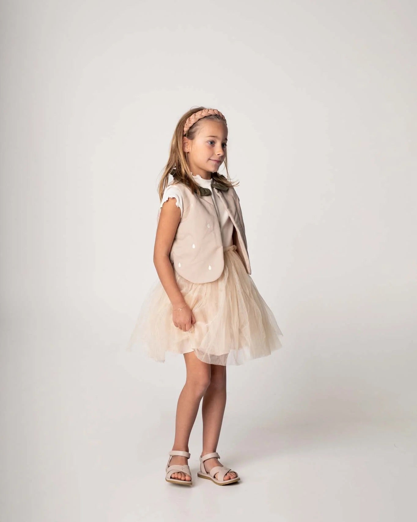 <Donsje> Pien Skirt- Soft Powder Metallic