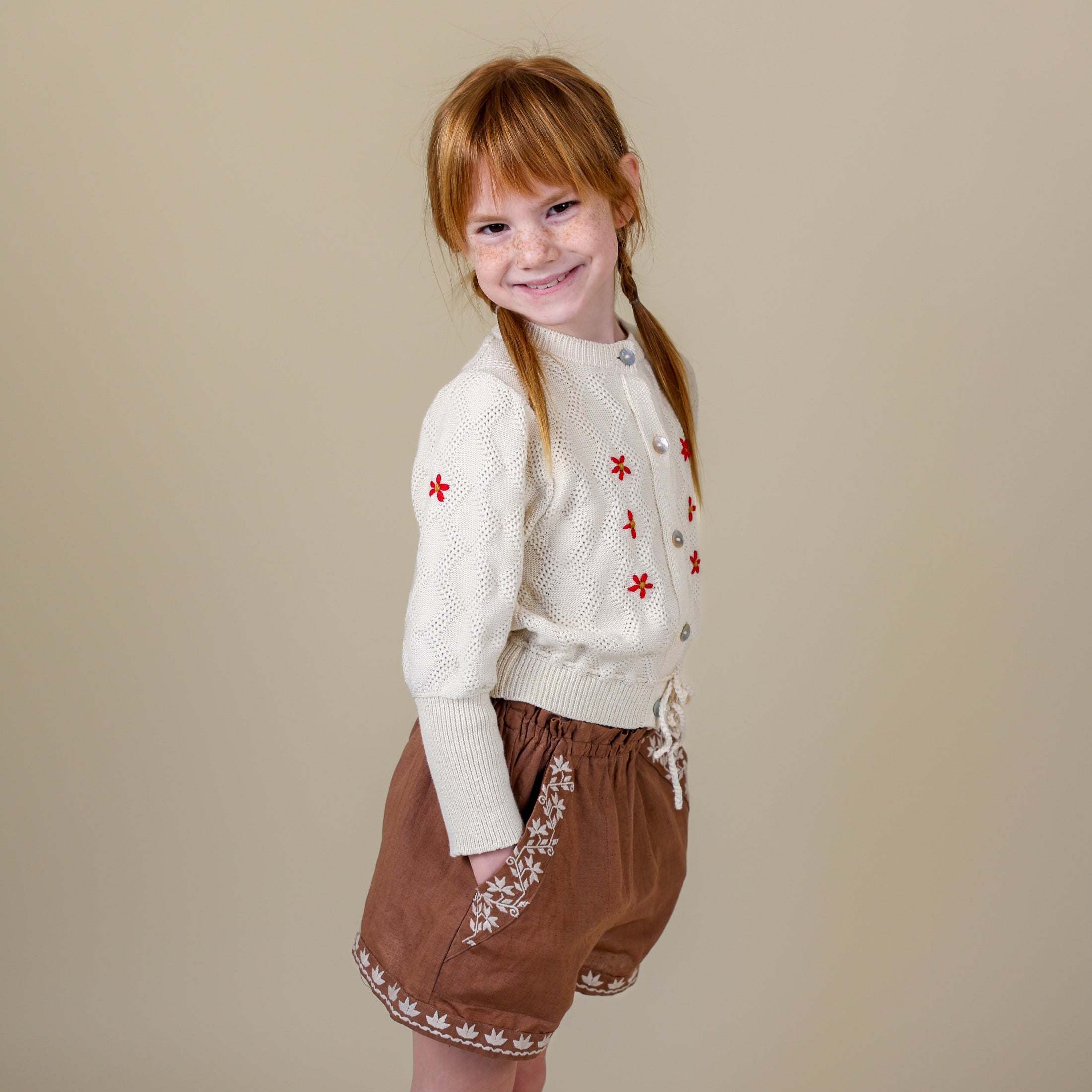 <Lali> Paperbag Shorts in Ginger Snap（2-5Y）