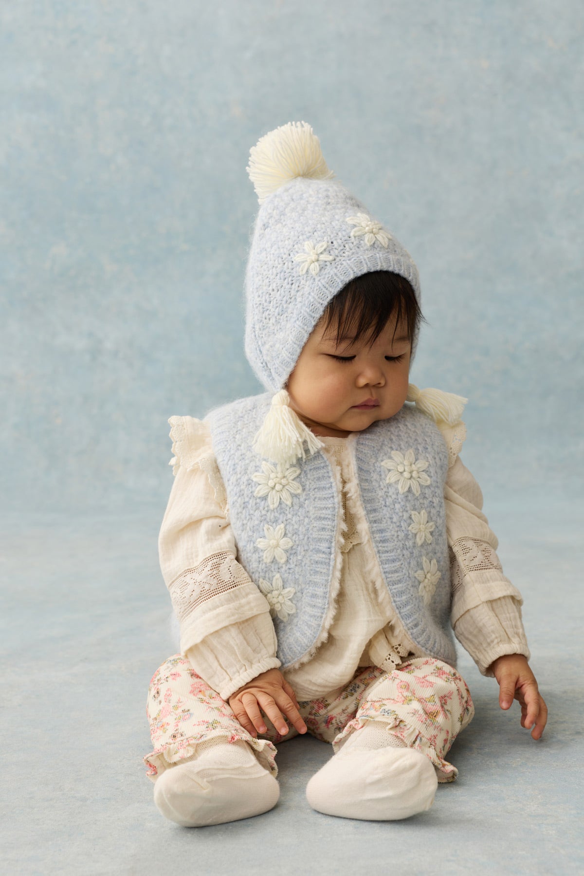 <Louise Misha> BEANIE ISOLINA - CLOUD