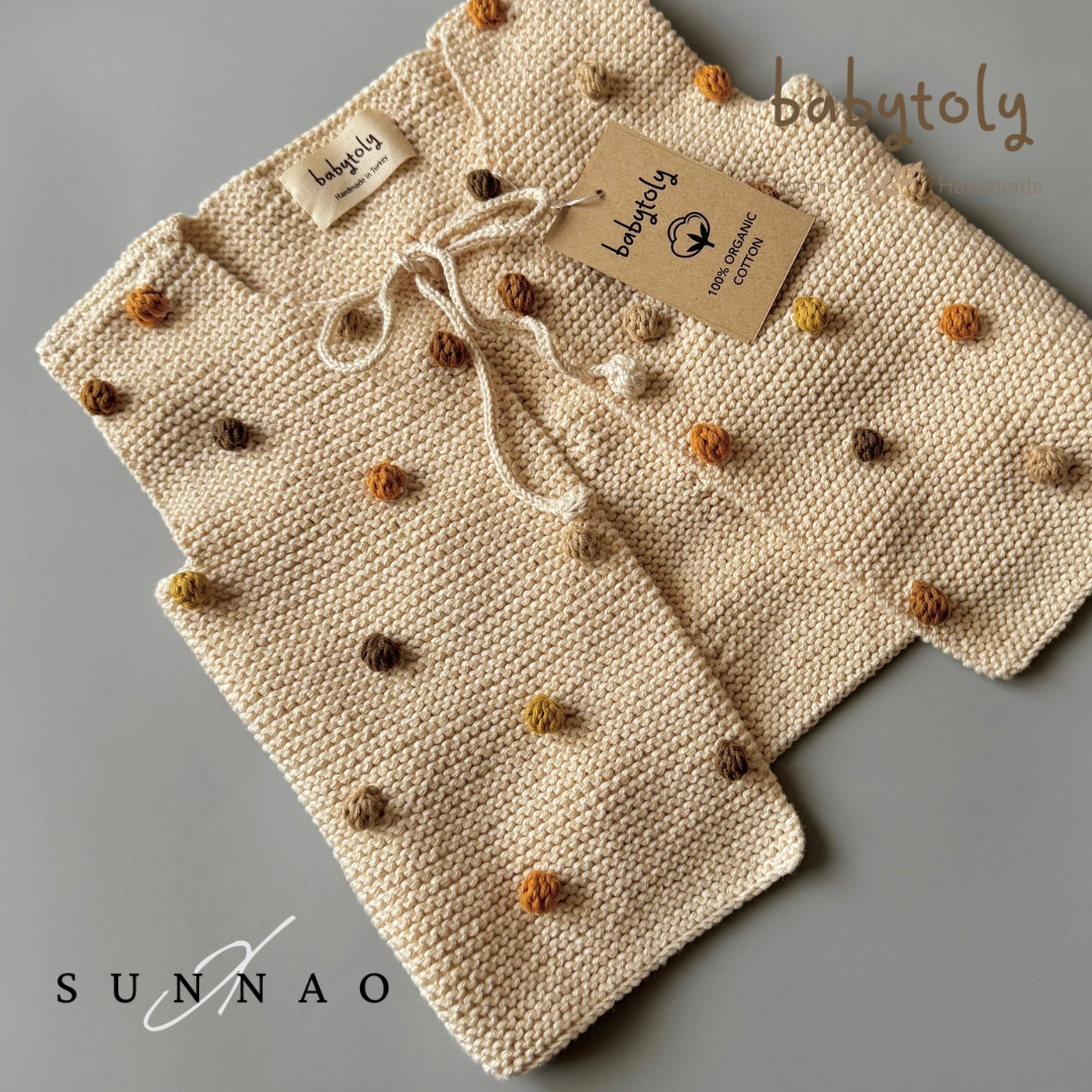 <Babytoly>Sunnao×Babytoly - Popcorn Vest - BROWNISH