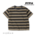 Gallery viewerに画像を読み込む, <FITH> Random Striped Big Tee - Charcoal Gray
