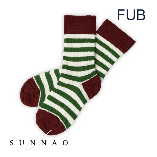 <FUB> Classic Socks - CRANBERRY/FOREST CBF