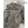 Gallery viewerに画像を読み込む, <façade> Teddy Zip Sweater - Stone
